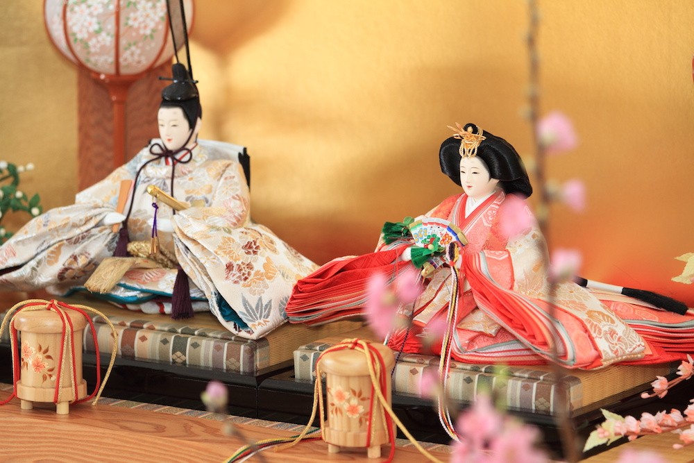Hina dolls - traditional Hina Matsuri decorations.