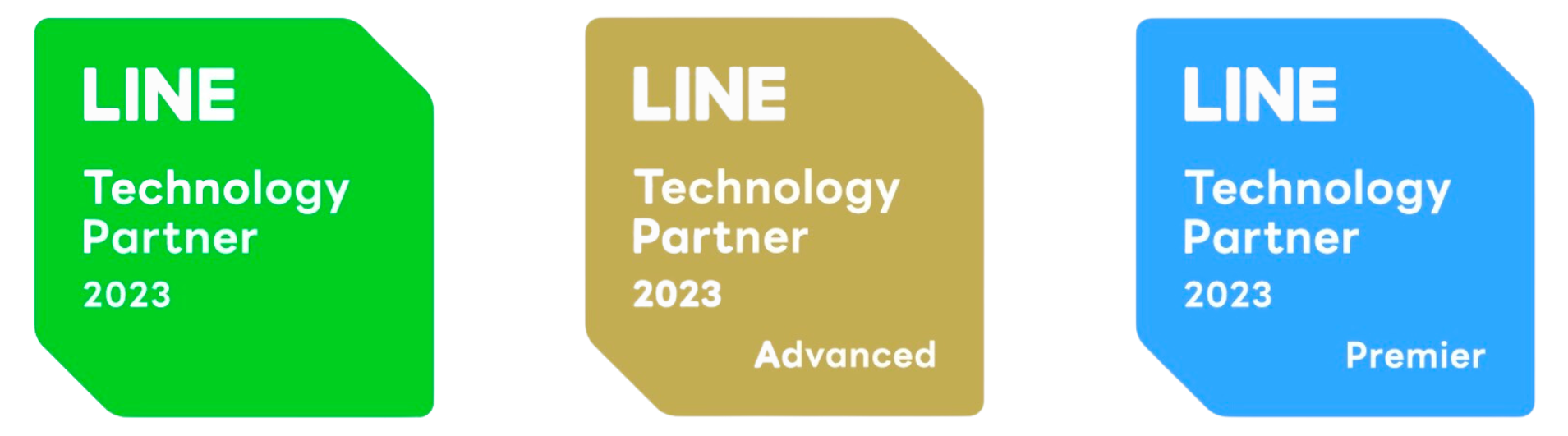 LINE Technology Partner badges.